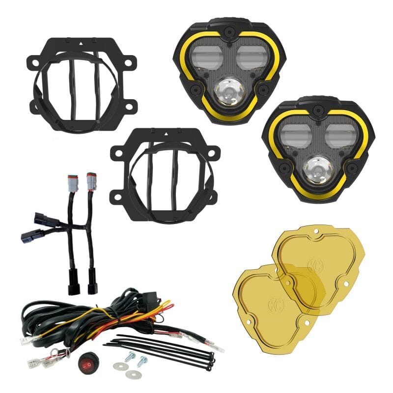 KC HiLiTES — KC HiLiTES FLEX ERA 3 Dual Mode SAE Fog Lights - 2-Light Master Kit for Subaru Crosstrek/Forester