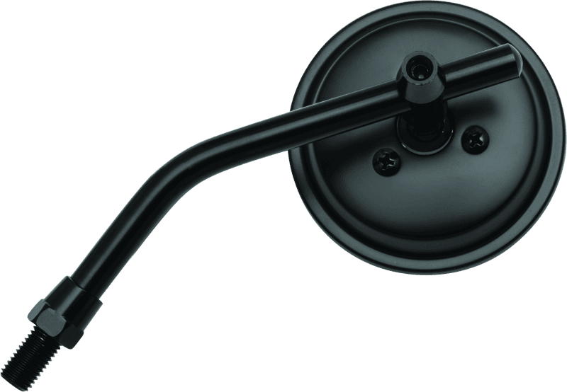 BikeMaster — BikeMaster 3in Adjustable Round Mirror 10mm - Each - Black