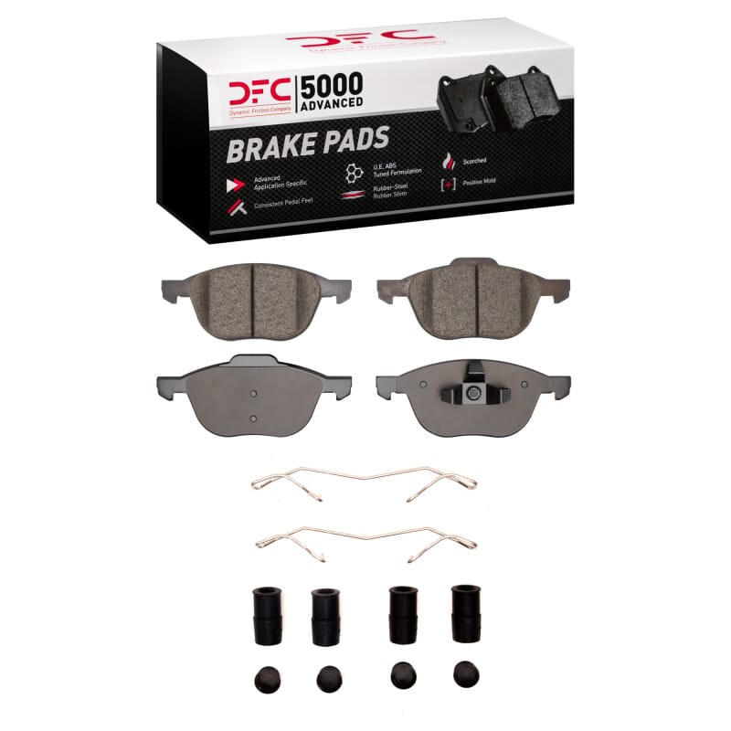DFC — DFC 04-18 Ford Focus Front 5000 Advanced Low Metallic Brake Pads and Hardware Kit
DFC Brake Pad Set
