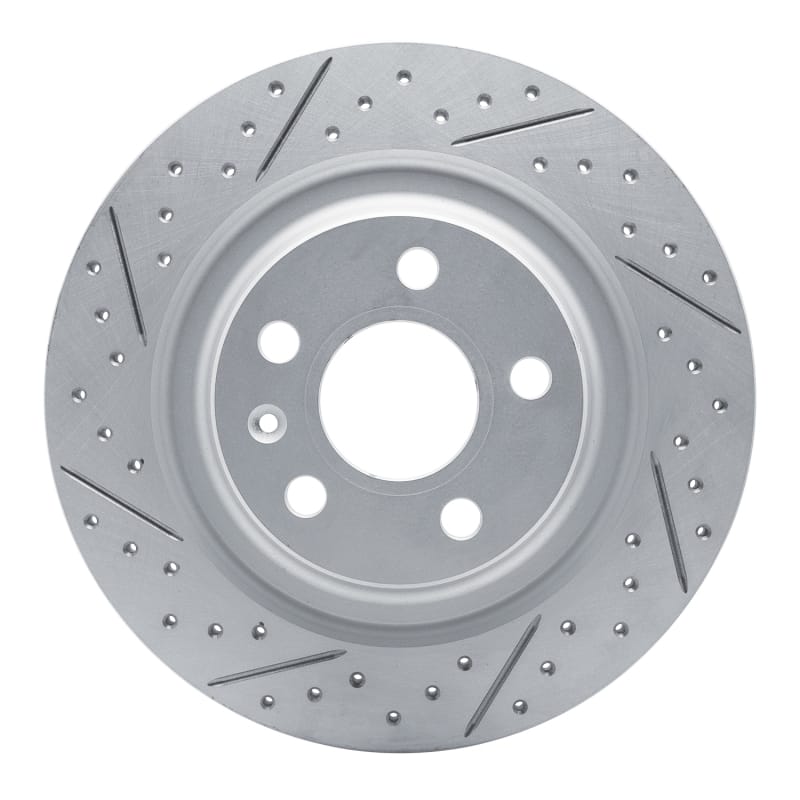 R1 Concepts — R1 19-25 Volvo Xc40 Rear Left Drilled & Slotted Geo-Carbon Rotor