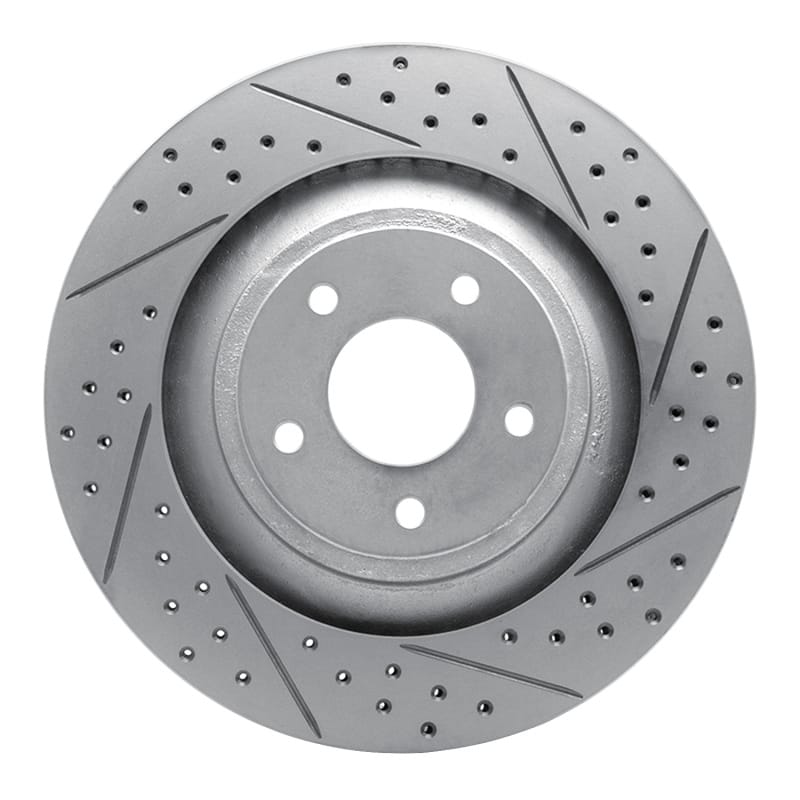 R1 Concepts — R1 08-14 Chrysler 200 Front Right Drilled & Slotted Geo-Carbon Rotor