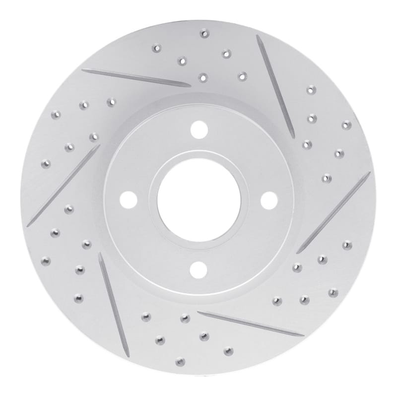 R1 Concepts — R1 14-23 Ford Transit Courier (Mexico) Front Right Drilled & Slotted Geo-Carbon Rotor