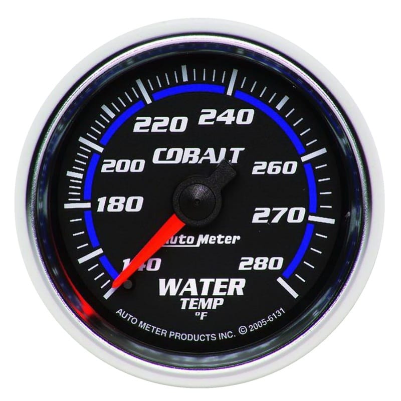 AutoMeter — Autometer Cobalt 52mm 140-280 Deg F Mechanical Water Temperature Gauge
GA 2" WTEMP 280 M CB
