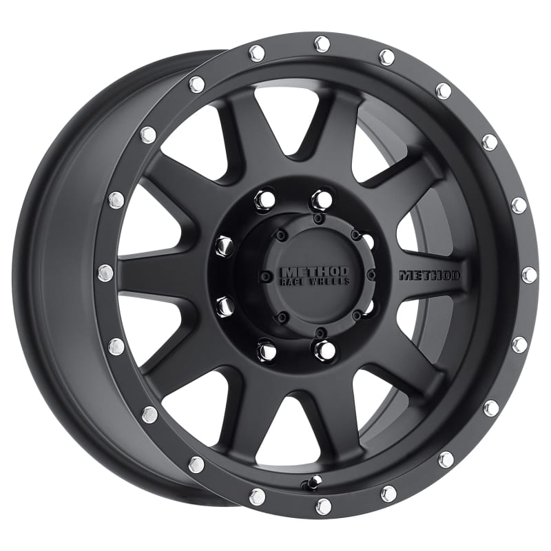 Method Wheels — Method MR301 The Standard 18x9 +18mm Offset 8x6.5 130.81mm CB Matte Black Wheel