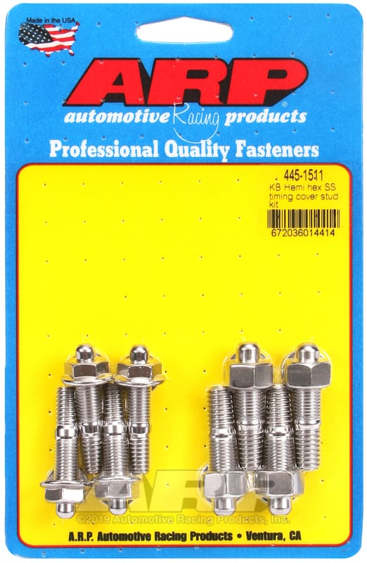ARP — ARP KB Hemi SS Hex Timing Cover Stud Kit