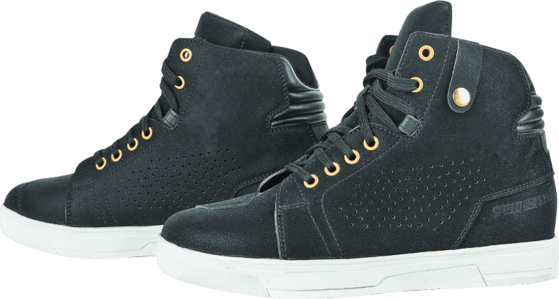 Speed and Strength — Speed and Strength Mad Dash Leather Shoes Black/White Womens Size - 6
