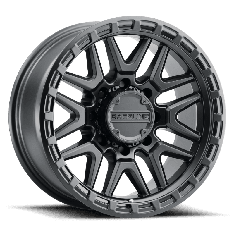 Raceline — Raceline 953B Krank 18x9in / 8x170 BP / -12mm Offset / 125.2mm Bore - Satin Black Wheel