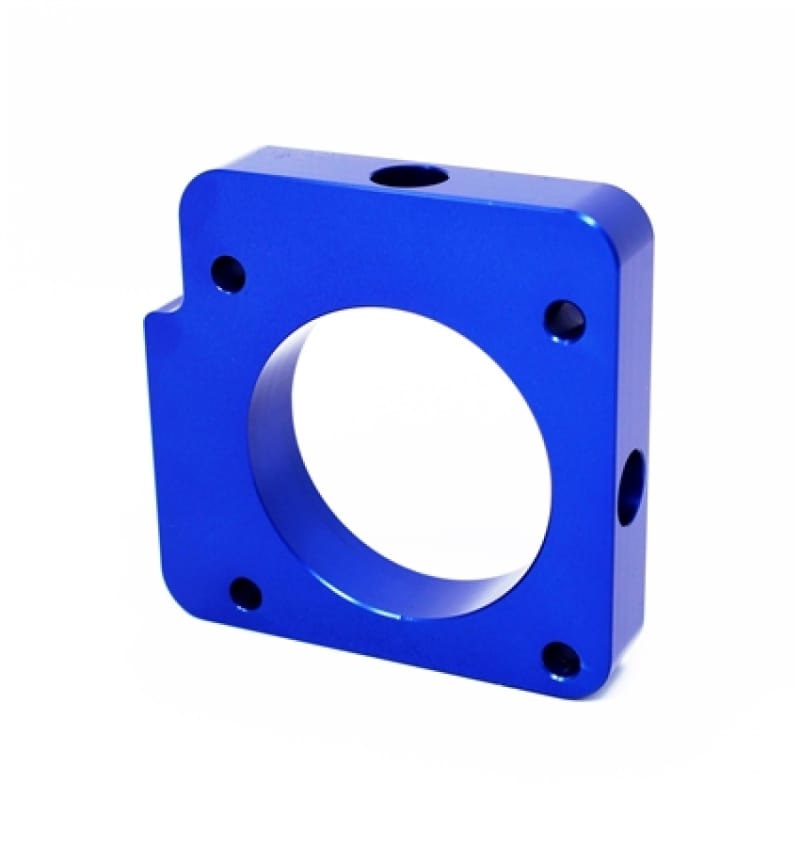 Torque Solution — Torque Solution Throttle Body Spacer (Blue) Subaru WRX 2006-2014 / STI 2004-2015
