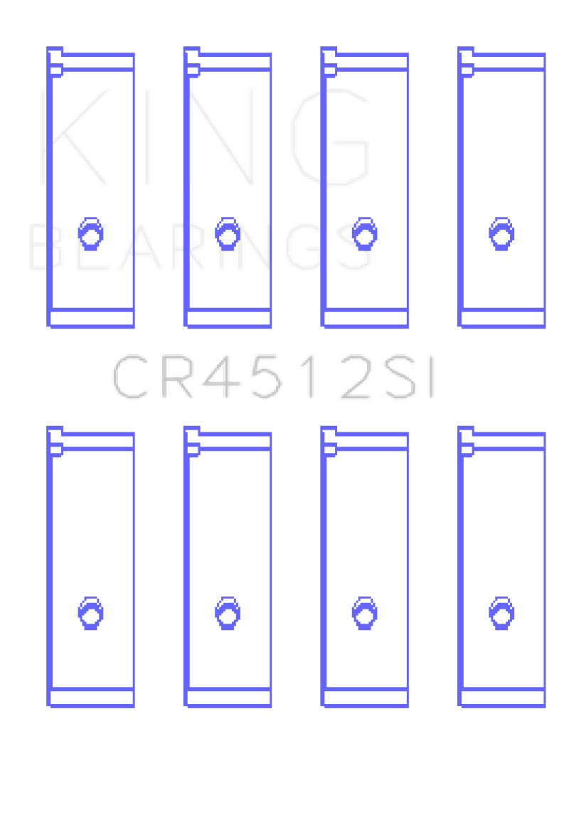 King Engine Bearings — King Engine Bearings Honda D17A1/2 1.7L 16V (Size +0.75mm) Connecting Rod Bearing Set
Engine Bearing