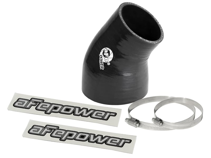 aFe — aFe Magnum FORCE Intake Coupling Kit (3 IN ID to 2-1/4 IN ID x 35 Deg.) Elbow Coupler - Black
Intake Coupling Kit