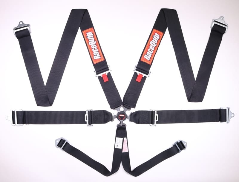 Racequip — RaceQuip Black SFI CAMLOCK 6pt PD Lap Seat Belt
