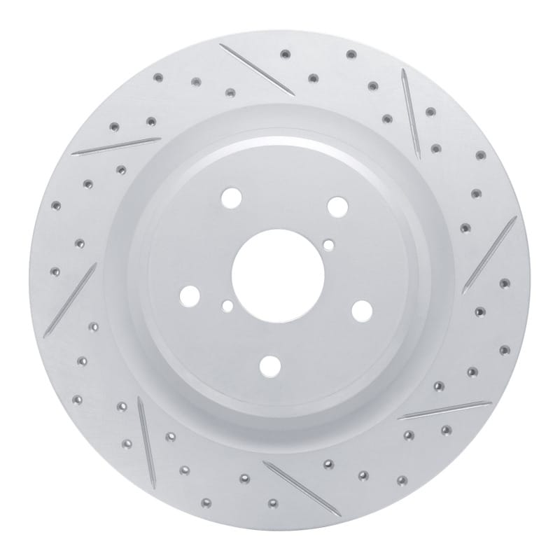 R1 Concepts — R1 19-25 Subaru Ascent Rear Right Drilled & Slotted Geo-Carbon Rotor