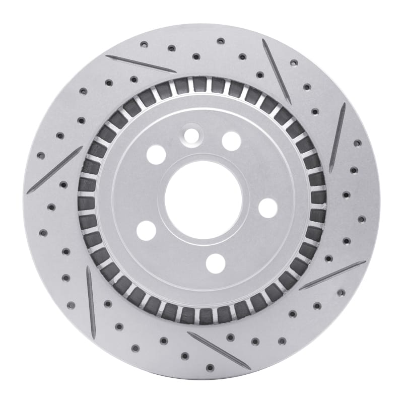 R1 Concepts — R1 07-18 Volvo S80 Rear Right Drilled & Slotted Geo-Carbon Rotor
