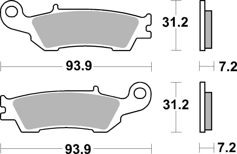 Brembo OE Powersports — Brembo OE 20-21 Fantic XX 125cc Sinter Brake Pad - Front