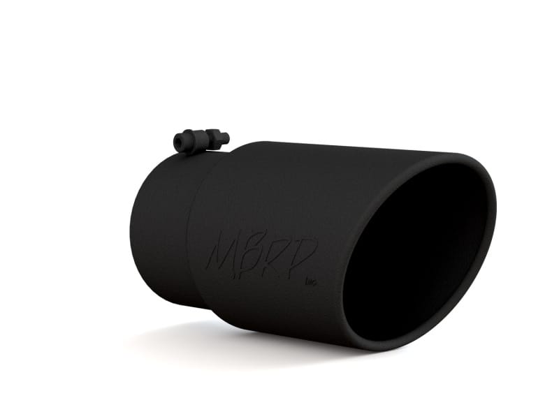 MBRP — MBRP Universal Tip 6in O.D. Angled Rolled End 5 inlet 12 length - Black Finish
ExhstTailPipeTip
Exhaust Tip