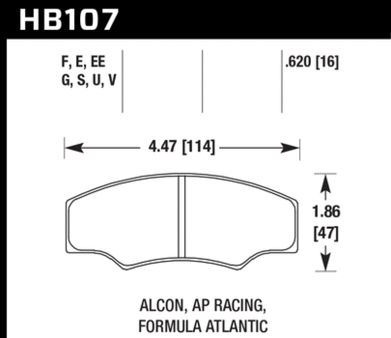 Hawk Performance — Hawk Alcon/AP Racing Motorsport Caliper ER-1 Brake Pad Set
Disc Brake Pad