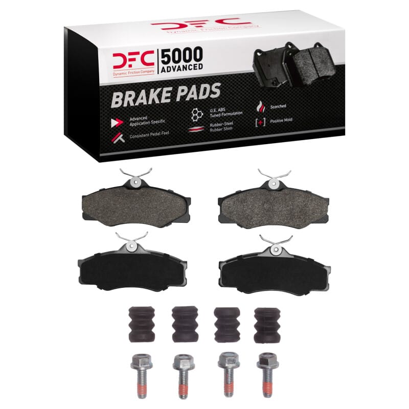 DFC — DFC 86-91 Volkswagen VanAGON Front 5000 Advanced Semi Metallic Brake Pads and Hardware Kit
DFC Brake Pad Set