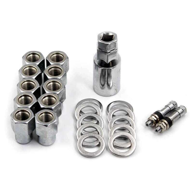 Race Star — Race Star Pro Forged Lug Kit 1/2in. Open .50in. Shank 13/16in. Head (1.063in.OD Washer) - Set of 10