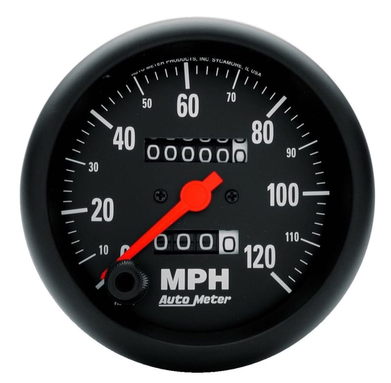 AutoMeter — Autometer Z Series 85mm 120 mph Speedometer Mechanical Gauge
3.4" SPD 120MPH M Z