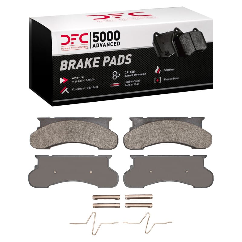DFC — DFC 86-94 Ford F-250 2WD (Excl Super Duty) Front 5000 Adv Semi Metallic Brake Pads & Hardware Kit
DFC Brake Pad Set