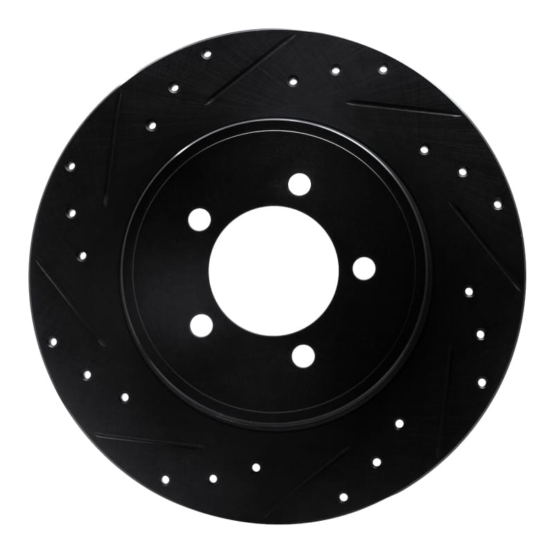 R1 Concepts — R1 03-05 Lincoln AVIATOR Rear Left Drilled & Slotted Black Brake Rotor
R1 Brake Rotor Drill
