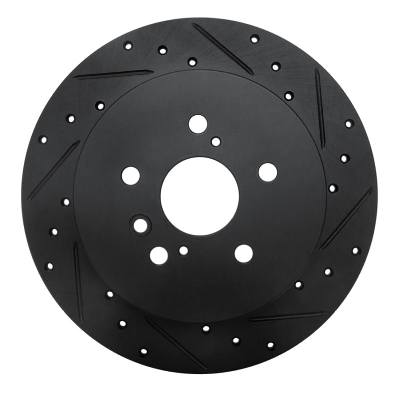 R1 Concepts — R1 08-13 Toyota Highlander Rear Right Drilled & Slotted Black Brake Rotor
R1 Brake Rotor Drill