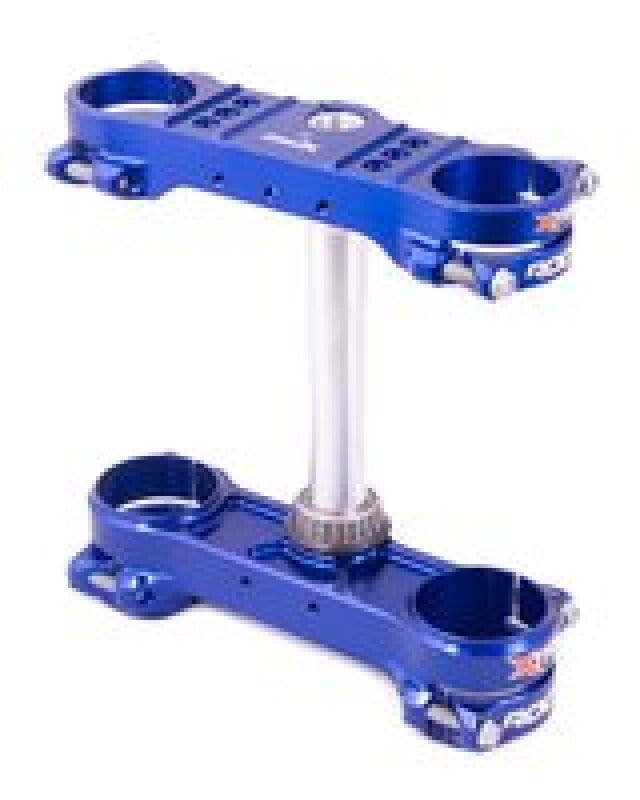 XTrig — XTrig 14-19 Husqvarna FC 250/450/ TC 125/250 ROCS Tech Triple Clamp 22 mm. Offset M12 - Blue