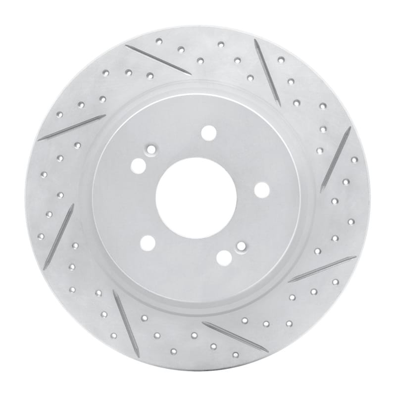 R1 Concepts — R1 19-25 Hyundai Palisade Rear Right Drilled & Slotted Geo-Carbon Rotor
