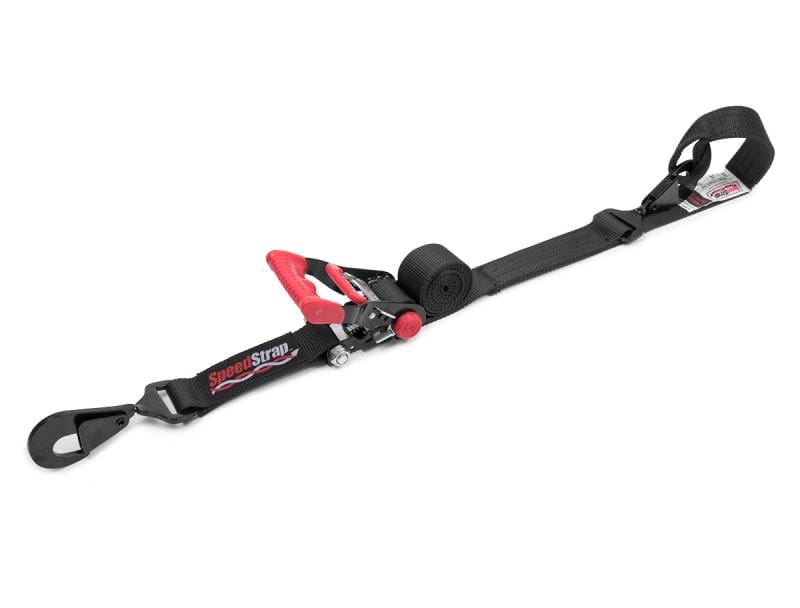 SpeedStrap — SpeedStrap 1 1/2In X 6Ft Ratchet Tie-Down w/ Soft-Tie - Black