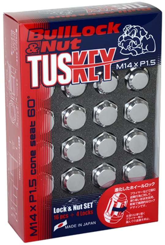 Project Kics — Project Kics 14X1.50 Tuskey Bullock And Nut Set - Chrome