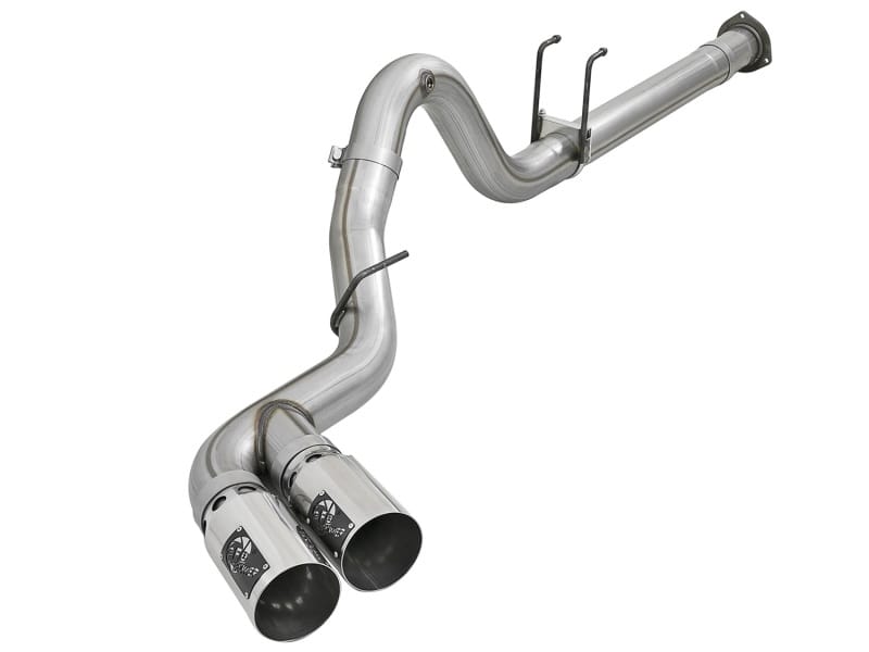 aFe — aFe Rebel XD 4in SS Down-Pipe Back Exhaust w/Dual Polished Tips 17-18 Ford Diesel Trucks V8-6.7L(td)
DPF-Back Exhaust