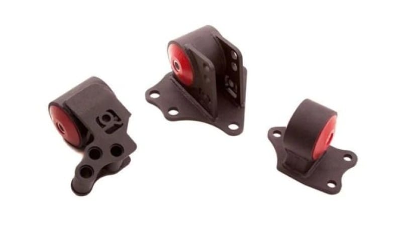 Innovative Mounts — Innovative 95-99 Mitsubishi Eclipse 4G63 / 4G64 Black Steel Mounts 85A Bushings