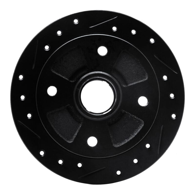 R1 Concepts — R1 87-94 Mazda 323 Rear Left Drilled & Slotted Black Brake Rotor
R1 Brake Rotor Drill