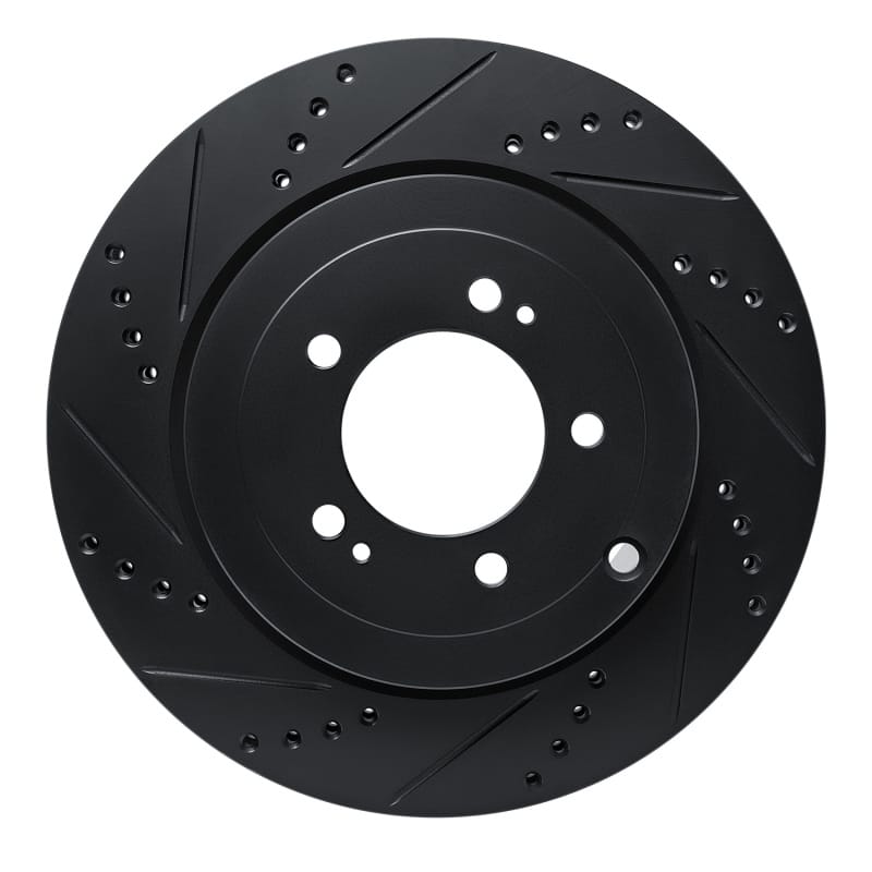 R1 Concepts — R1 08-15 Mitsubishi Lancer Rear Left Drilled & Slotted Black Brake Rotor
R1 Brake Rotor Drill