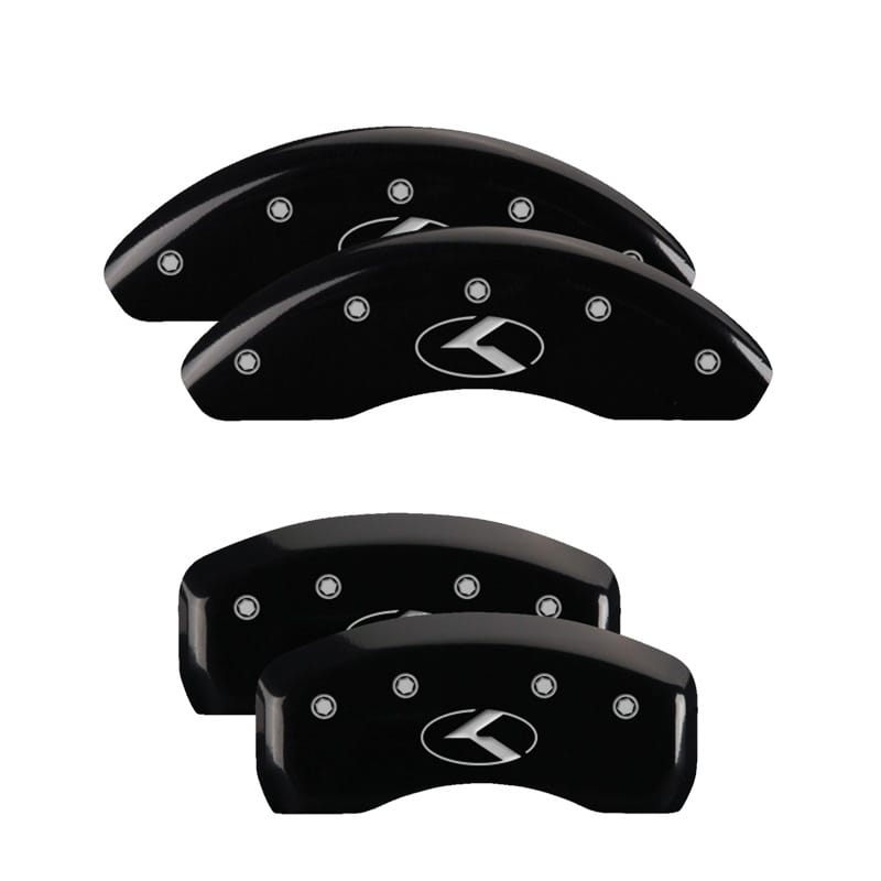 MGP — MGP 4 Caliper Covers Engraved Front & Rear Circle K/Kia Black finish silver ch
Caliper Covers
