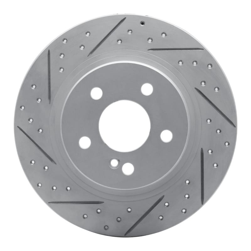 R1 Concepts — R1 08-15 Mercedes-Benz C200 (Mexico) Rear Left Drilled & Slotted Geo-Carbon Rotor