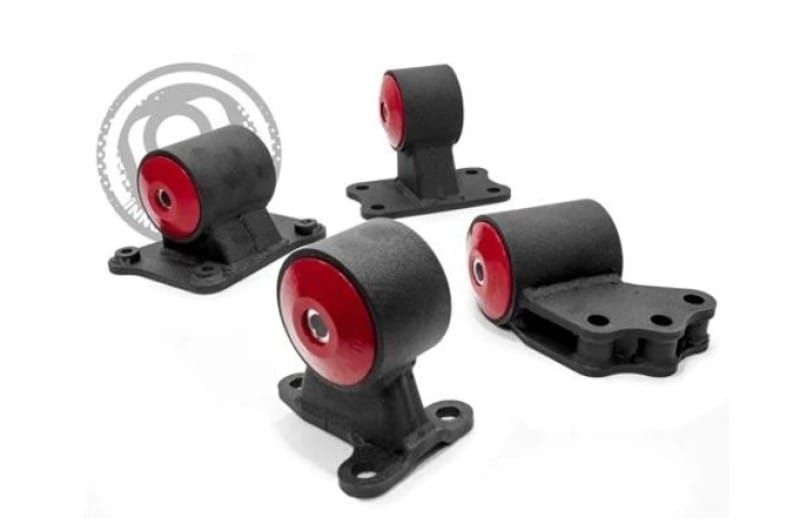 Innovative Mounts — Innovative 91-99 Mitsubishi 3000GT / GTO 6G72 Black Steel Mounts 85A Bushings
