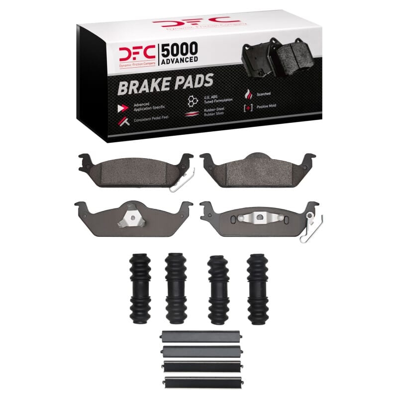 DFC — DFC 03-04 Dodge Dakota 4WD Rear 5000 Advanced Semi Metallic Brake Pads and Hardware Kit
DFC Brake Pad Set