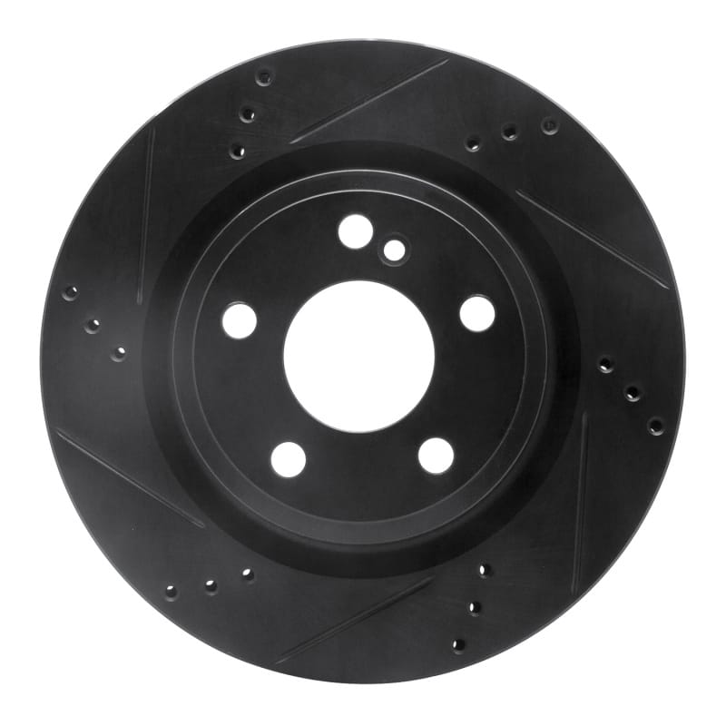 R1 Concepts — R1 14-19 Mercedes-Benz CLA250 Rear Left Drilled & Slotted Black Brake Rotor
R1 Brake Rotor Drill