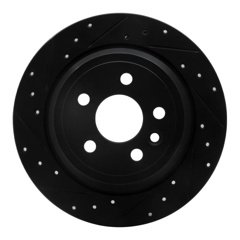 R1 Concepts — R1 13-15 Land Rover LR2 Rear Left Drilled & Slotted Black Brake Rotor
R1 Brake Rotor Drill
