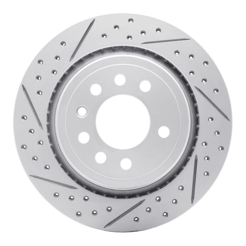 R1 Concepts — R1 08-11 Saab 45903 Rear Left Drilled & Slotted Geo-Carbon Rotor
