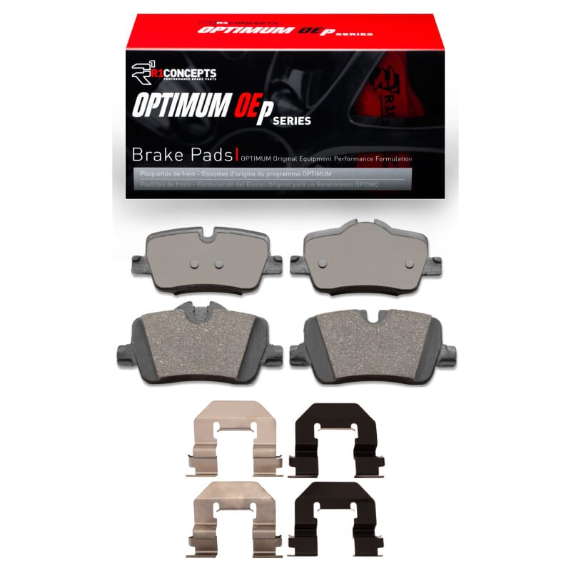 R1 Concepts — R1 21-24 BMW 320I (Mexico) Rear Optimum OE Pads & Hardware Kit
