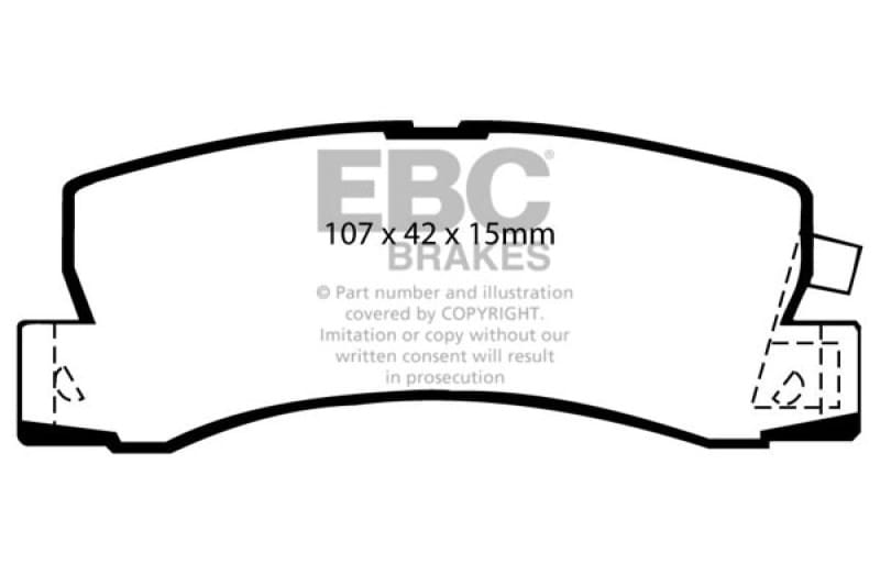 EBC — EBC 99-01 Lexus RX300 3.0 2WD Greenstuff Rear Brake Pads
Disc Brake Pad