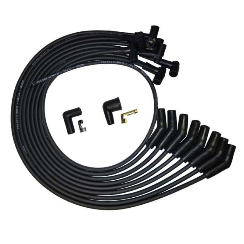 Moroso — Moroso SB Ford 351W 135 Plug HEI Unsleeved Ultra Spark Plug Wire Set - Black