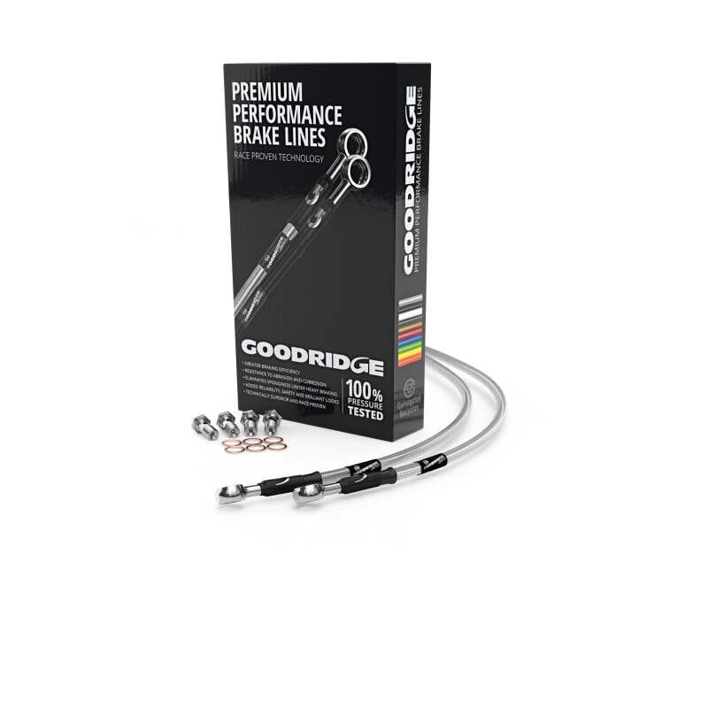 Goodridge — Goodridge 14-19 Honda TRX420 FA1&2/FM/TE/TM Stainless Steel Brake Line Kit