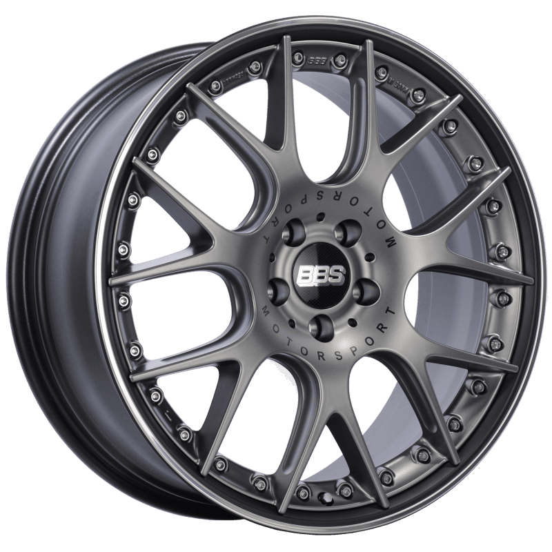 BBS — BBS CH-RII 20x8.5 5x112 ET42 Satin Platinum Center Black Lip SS Rim Prot Wheel -82mm PFS/Clip Req
