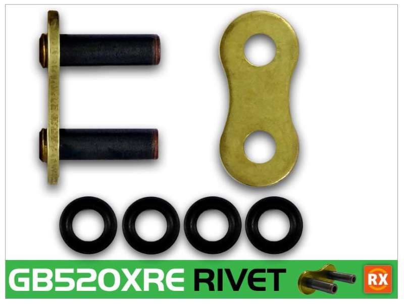 RK Chain — RK Chain GB520XRE-RIVET - Gold