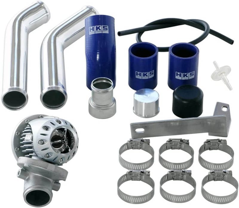 HKS — HKS 08+ Evo 10 SSQV4 BOV Kit Includes 2 Polished Aluminum Pipes