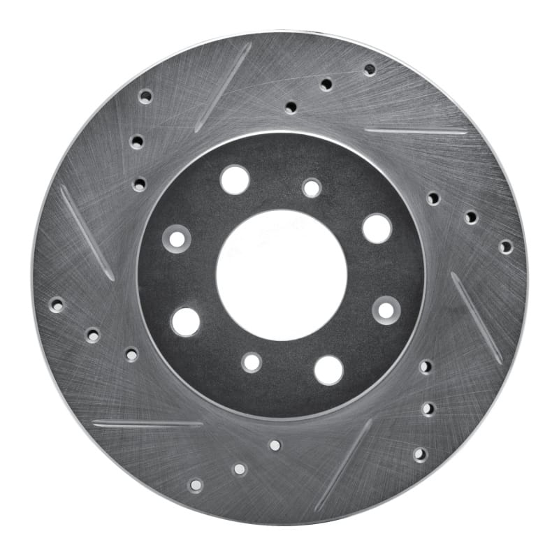 R1 Concepts — R1 90-00 Honda Civic DEL SOL Front Left Drilled & Slotted Silver Brake Rotor
R1 Brake Rotor Drill