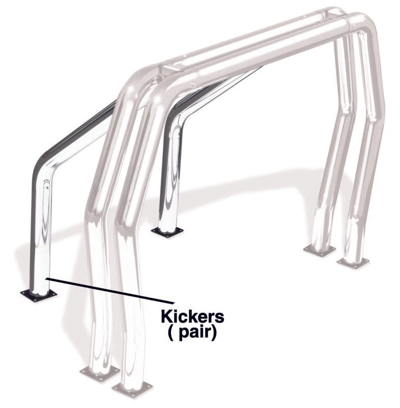 Go Rhino — Go Rhino RHINO Bed Bar - Kickers - Chrome
Classic Bed Bars